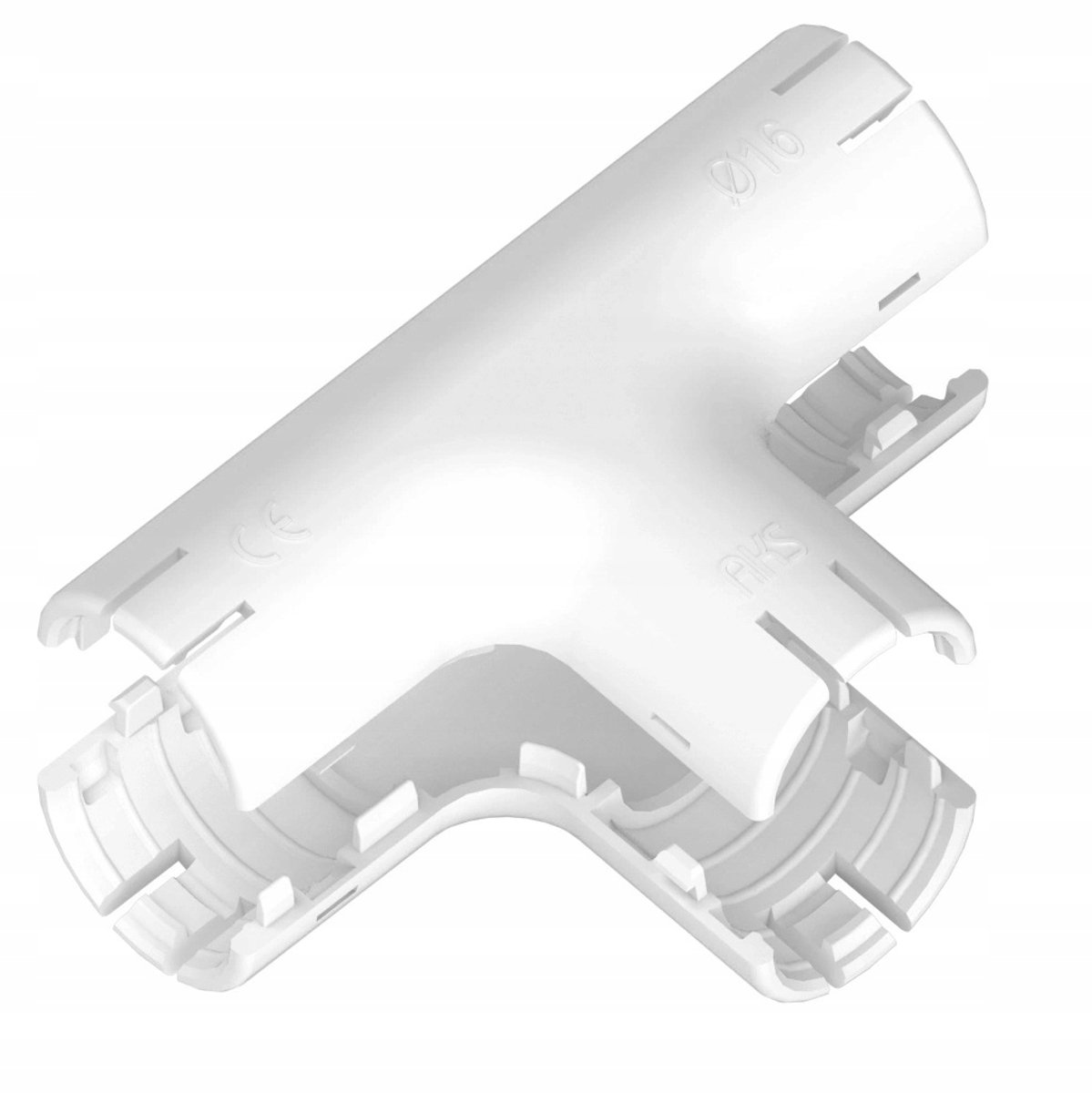 AKS Zielonka LST 16 T-stuk buisconnector 16mm wit