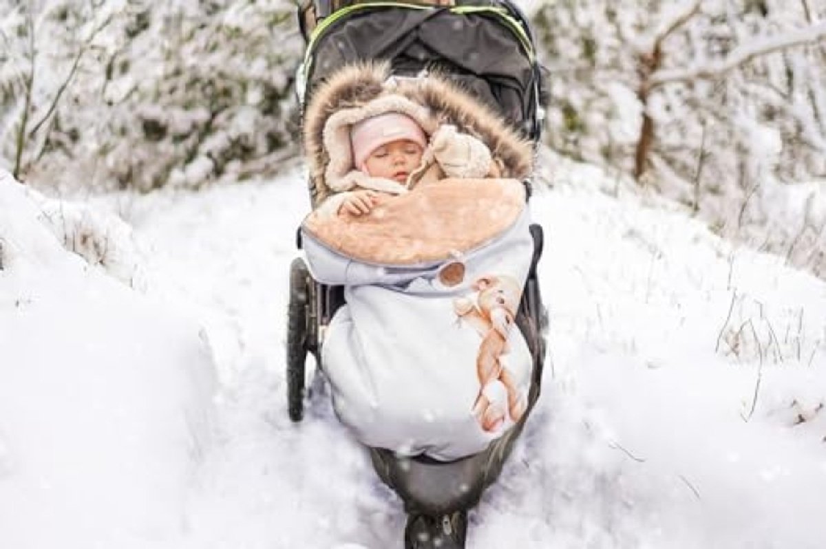 PromoHome Winter Voetenzak voor Buggy en Kinderwagen - Zachte Bescherming tegen Kou 60x45 cm – foto 5