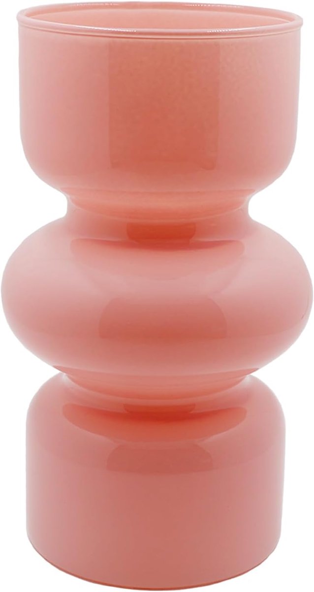 Merkloos Glazen Vaas - Modern Decoratief 18 cm