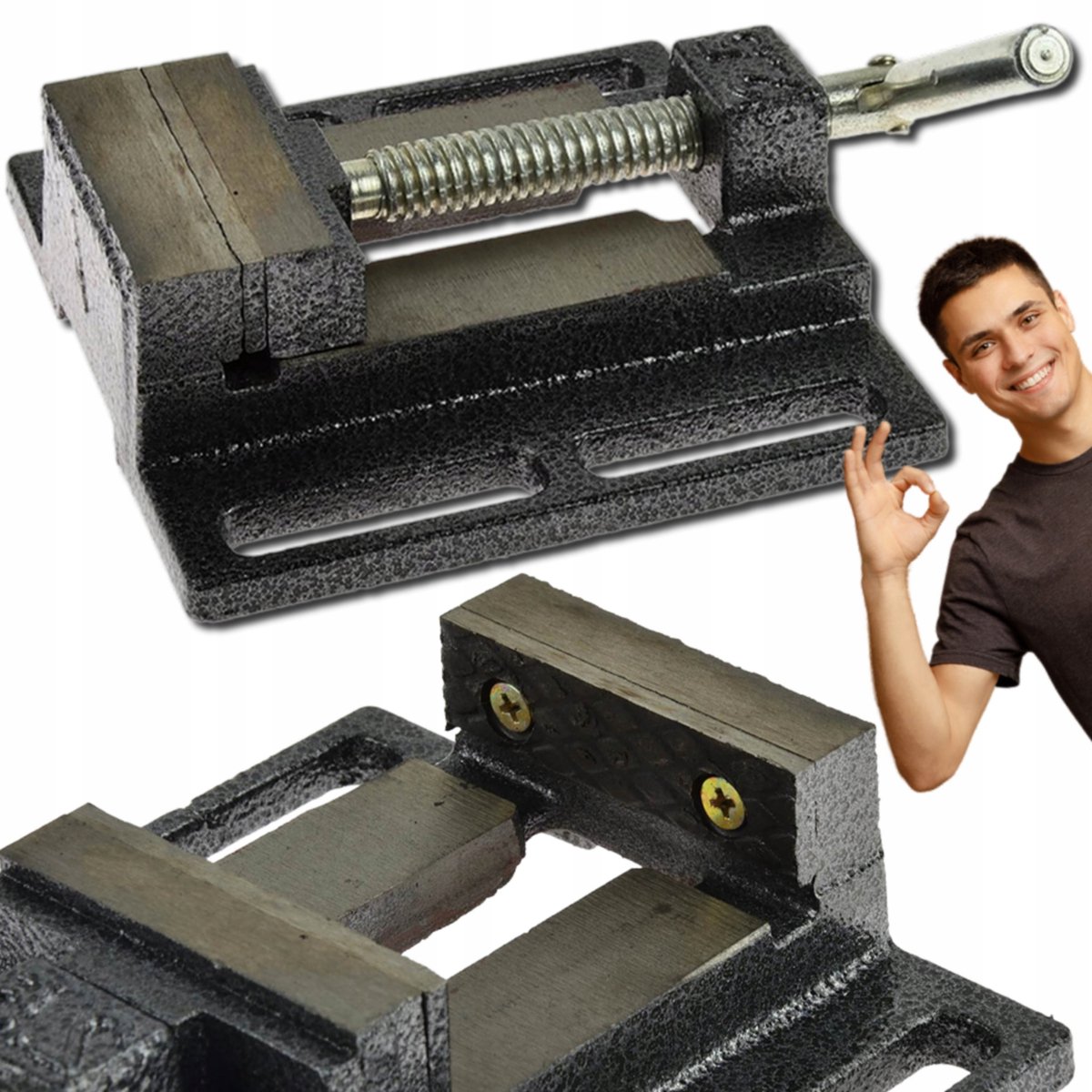 Geko Modelbouwbankklem 75mm - Machineklem voor werkbank