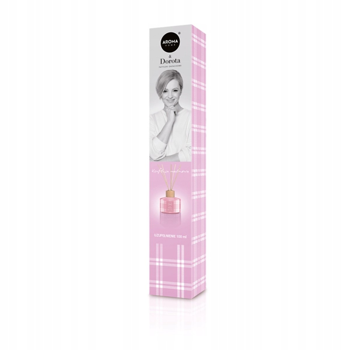 Aroma Home Konfitura Malinowa Dyfuzor Patyczki Uzupelnienie 100ml