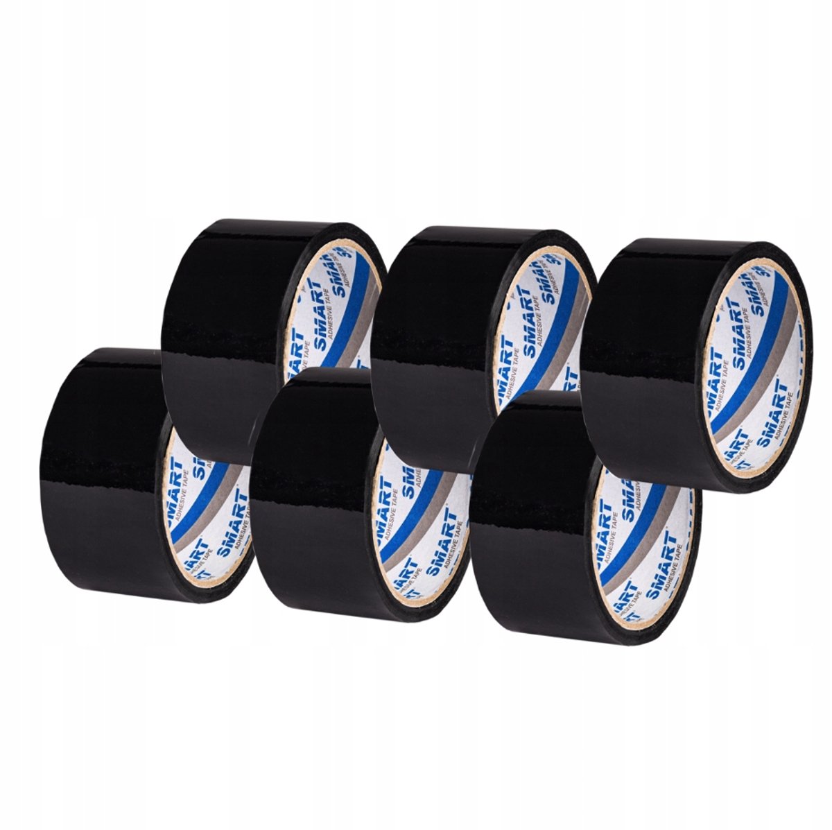 Zwarte Pakkingstape 48mm x 45.5m - 6 Rollen - Sterke Acryl Lijm