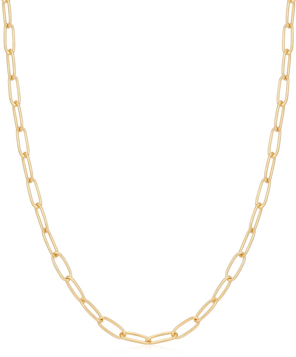 Ania Haie AH N048-02G Pop Charms Dames Ketting - Collier - Sieraad - Schakelketting - Zilver - Goudkleurig - 925 Zilver - Anker