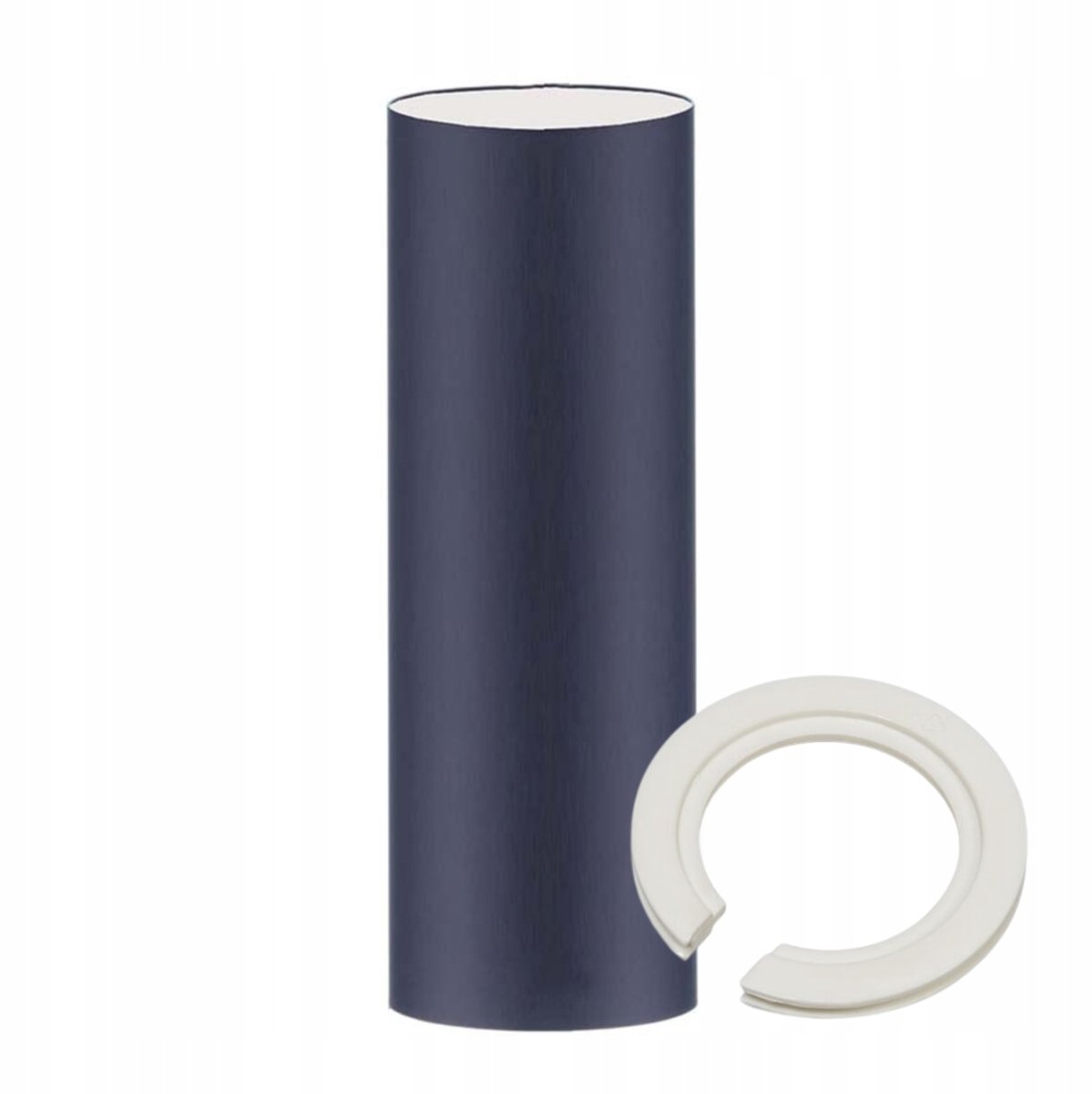 Donkerblauwe Lampenkap Tuba E27/E14 - 15x35 cm