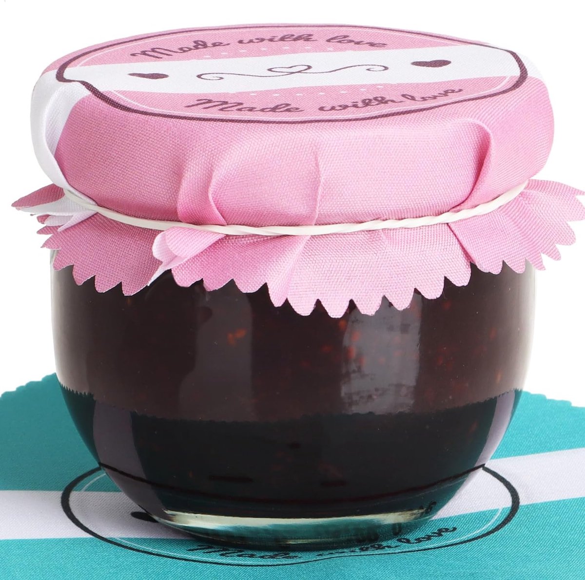 Candala 30x decoratieve kanten servetten voor inmaakpotten - jam serve