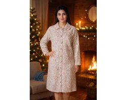 Nachthemd - Slaapkleed - Blauw/Rood/Zwart - sluiting vooraan - 2 Zijzakken - Maat L - Het Ideale Slaapkleed voor gebruik in Ziekenhuizen en Zorginstellingen