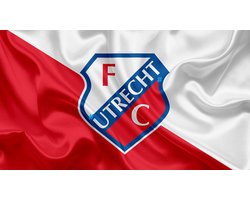 FC Utrecht Metalen Wandbord, Maat:30x20 cm - Sport-Voetbal-F1-Racing-MotoGP-Werkplaats-Garage-Classic Cars-Man Cave-Wandbord Mancave-Kroeg decoratie-Tekstbord-Metalen wanddecoratie