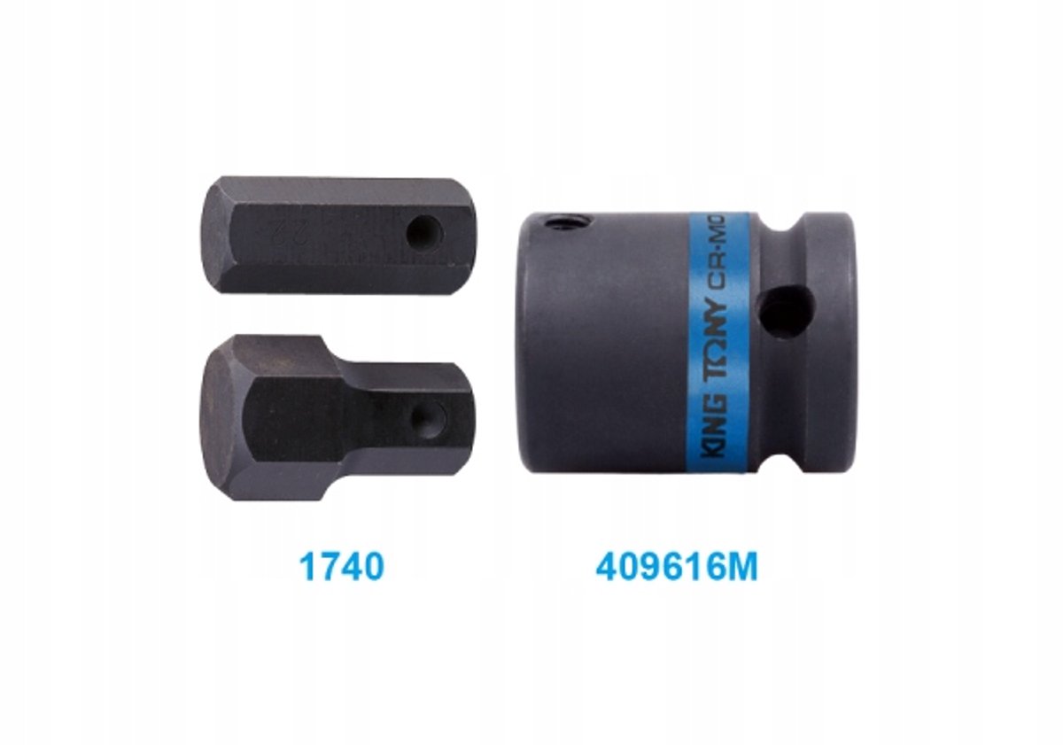 King Tony Slagmoer Adapter 1/2" voor 16mm bits