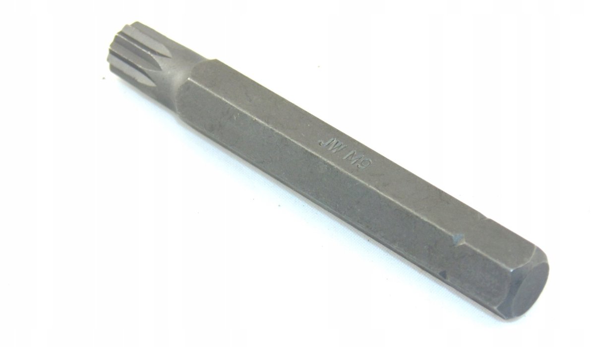 Splinebit M9 XZN 12-kant 10x75mm - Chroom-Vanadiumstaal
