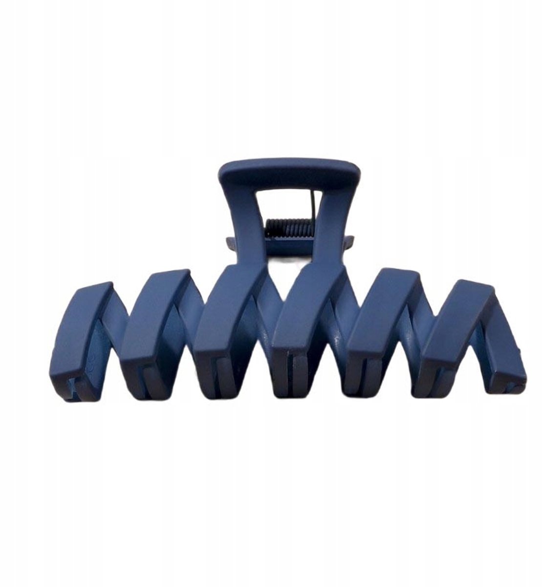 Elegante Blauwe Haarclip met Zigzag Patroon