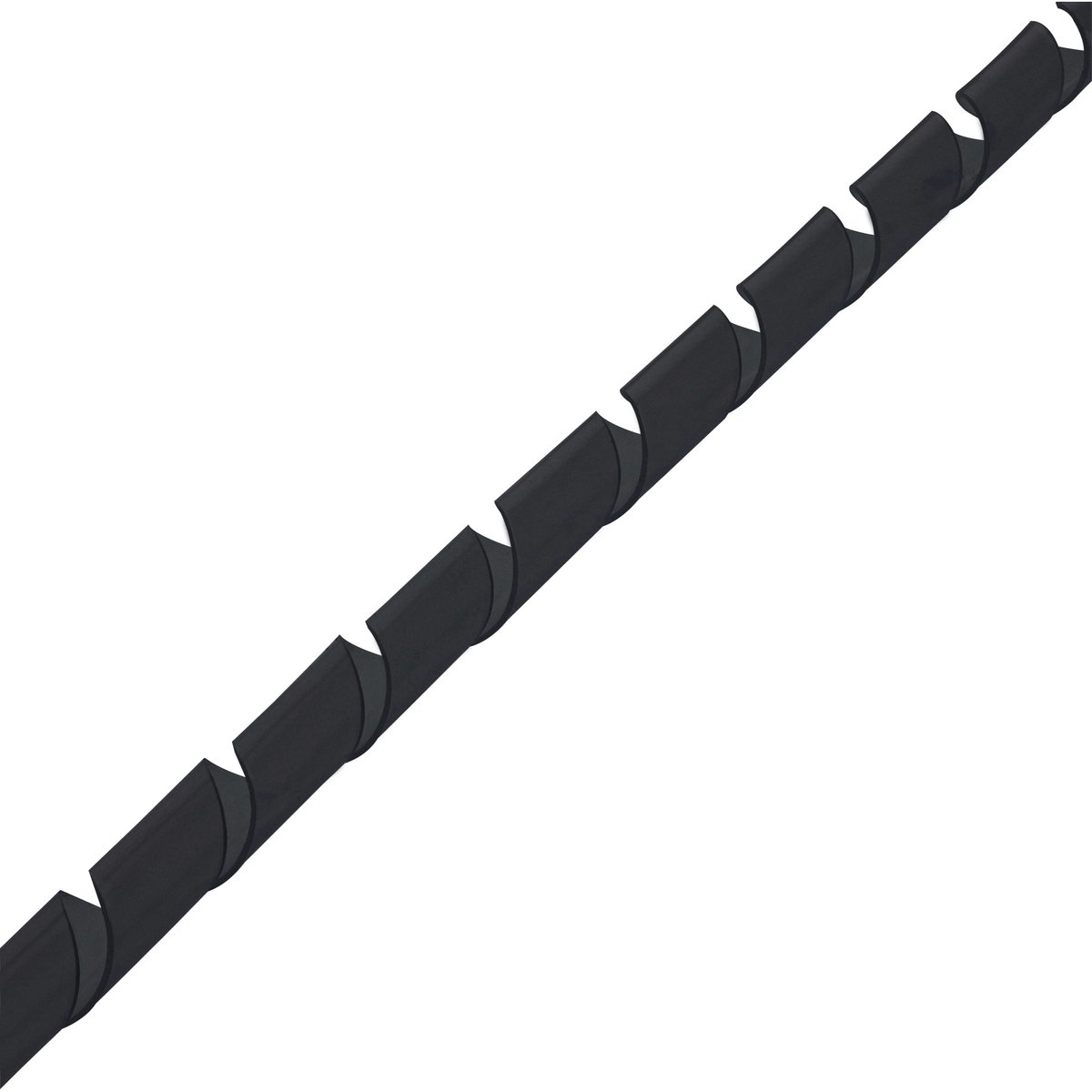 InLine Gaine Spirale pour Câbles 19mm 10m Noir