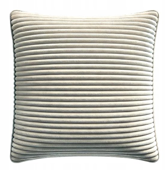 FDTERN Set van 2 kussenhoezen, boho, corduroy, 50 x 50 cm, blauw, zacht, decoratief, klassiek patroon met gekruiste strepen, onzichtbare ritssluiting, voor bank, bed, thuis