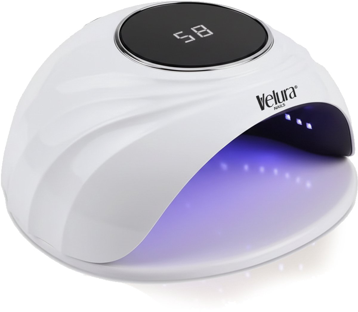 Velura® UV LED Lamp Performance - Nagellamp 120W - 42 Leds - Nageldroger voor BIAB & Gelnagels - LCD-Display - Wit