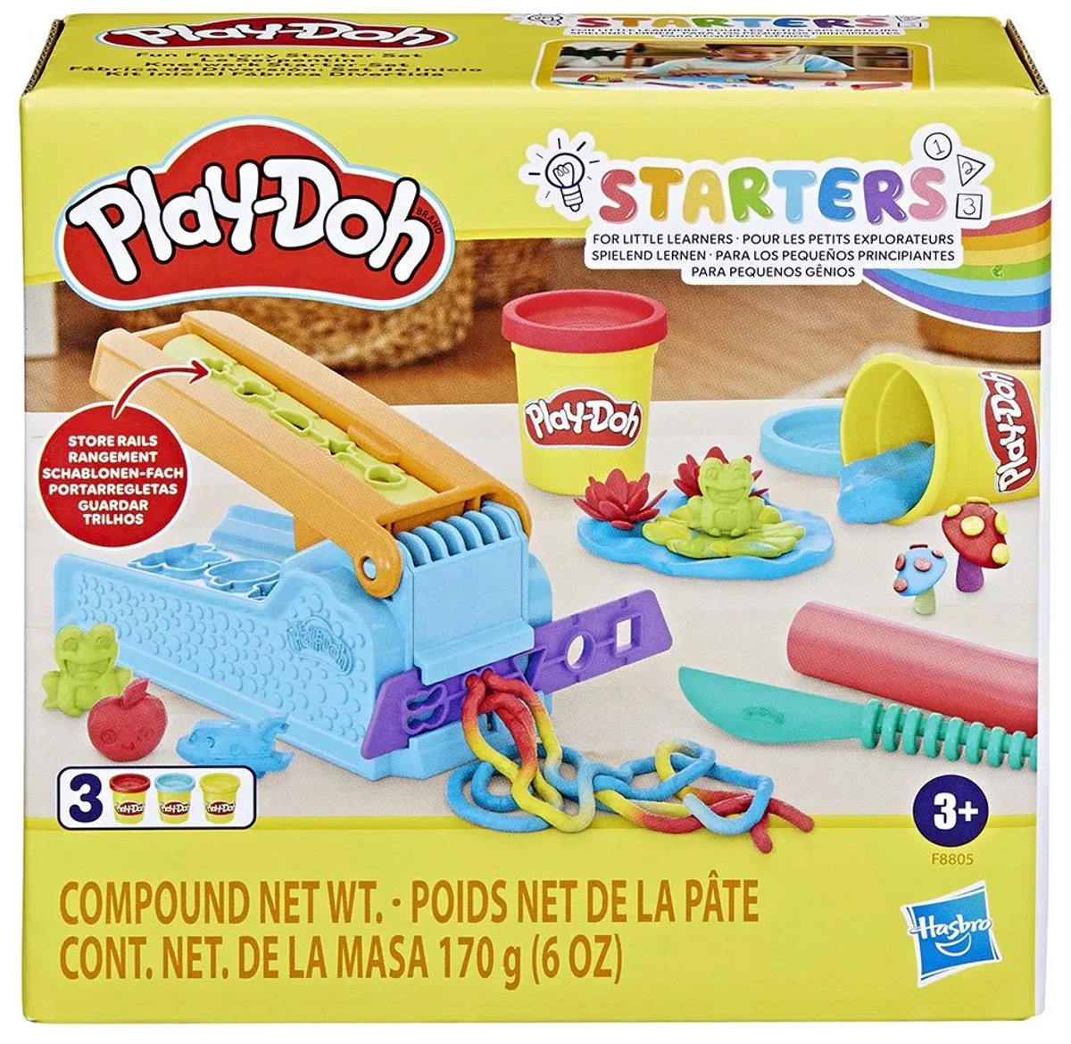Play-Doh Fun Factory Start Set Speelset - Boetseerklei - Inclusief 3 Play-Doh potjes - Knutselen voor kinderen — afbeelding 15