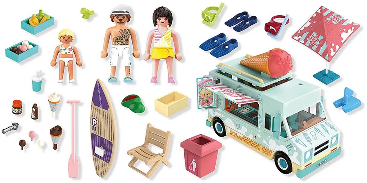 PLAYMOBIL My Life: IJscowagen met surfshop - 71904 — afbeelding 5