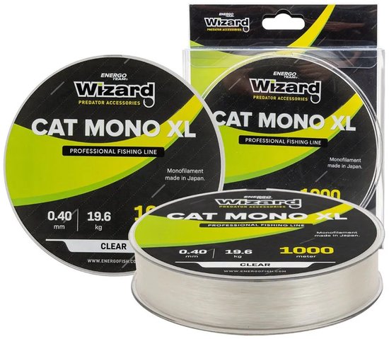 Wizard Cat Xl 1000 M Monofilament Transparant 0.400 mm van Wizard — afbeelding 2