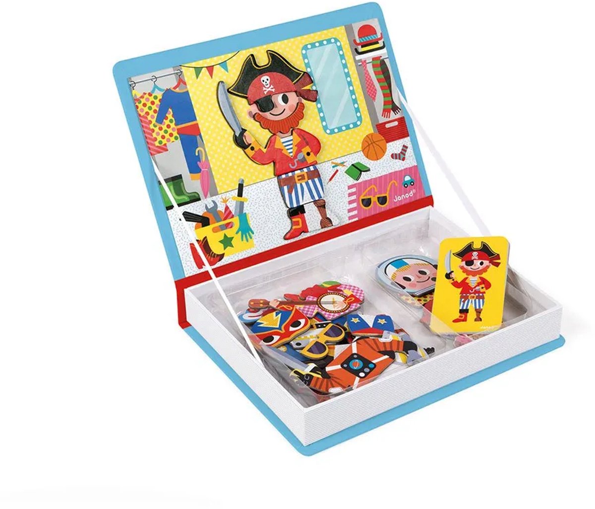 Janod - Magnetibook - Verkleedfeest Jongens - Magneetboek Speelset — afbeelding 16