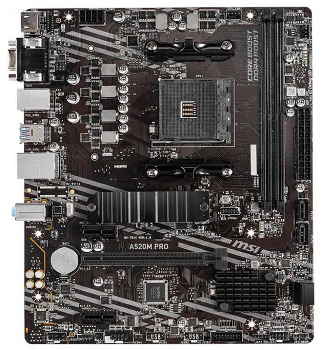 MSI A520M PRO moederbord thumbnail 3