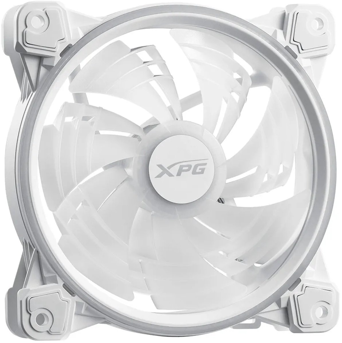 XPG HURRICANE 120 ARGB PWM, White, Fluid Dynamic Bearing, 4-Pin PWM, Speed: 600-2000 RPM, Max Air Flow: 61.5 CFM