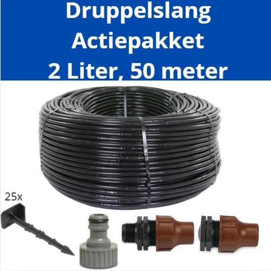 Druppelslang actiepakket, 50 meter - Leidingshop