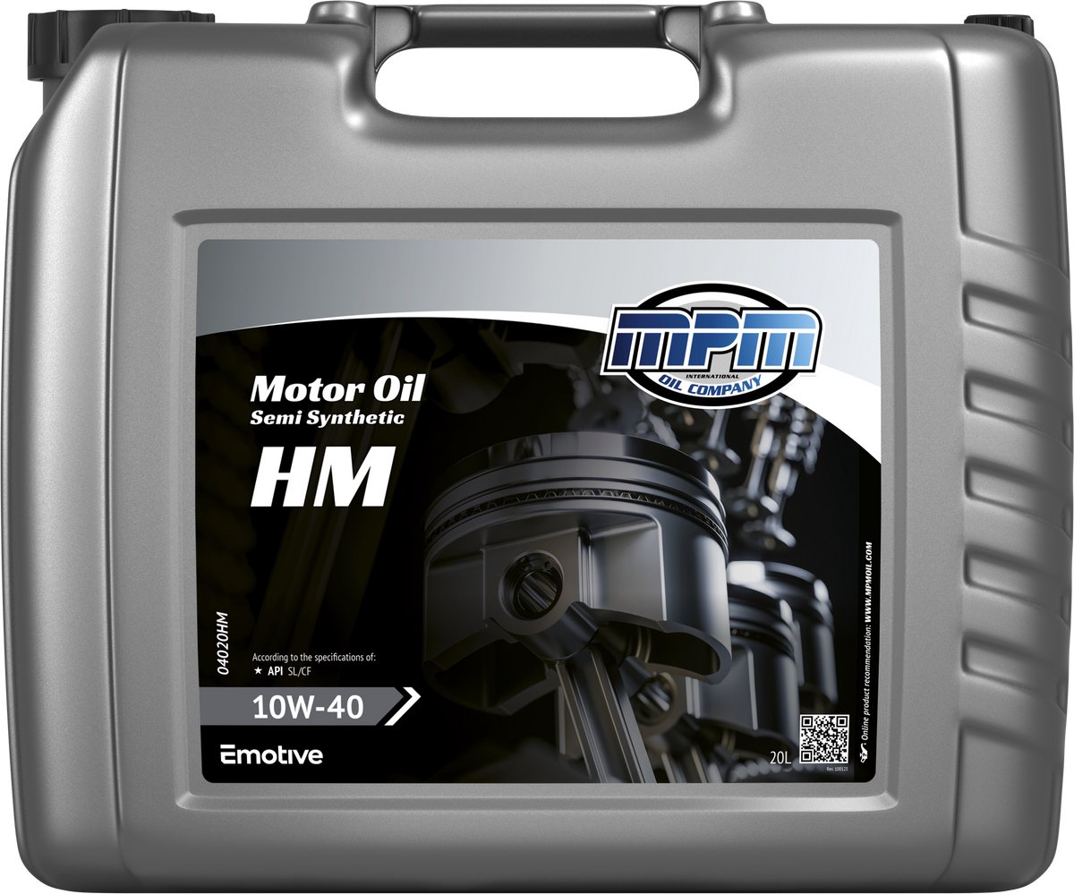 MPM Motorolie 10w40 Higher Mileage - 20 liter