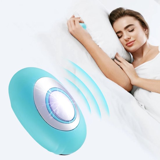 WizBay Premium Select® Draagbaar Elektrisch Slaapondersteuningsapparaat - Handheld Insomnia Slaaphulp – EMS Micro-Current Technologie – 2 Modi 15 Instelbare Sterktes – Stressvermindering Slaaptrainer – Oplaadbaar 300mAh – Compact & Sti