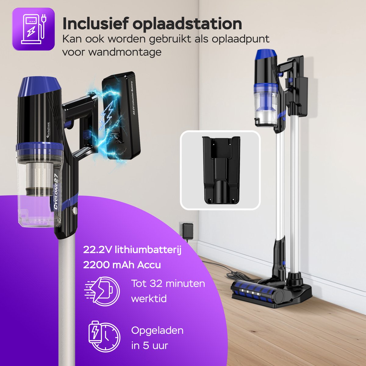 TurboTronic C27 Steelstofzuiger met Kruimeldief - Hoge - afbeelding 3