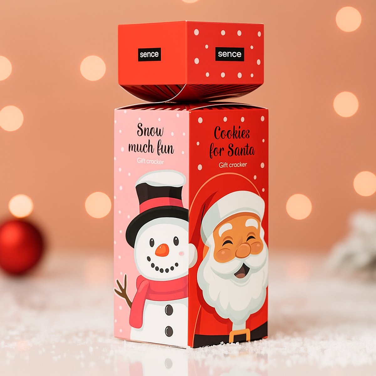 Sence Collection 7-Delige Verzorgingsset – Giant Cracker Cadeauset – Luxe Geschenkset voor Haar – Perfect Kerstcadeau – Douchegel, Bodylotion & Badzout