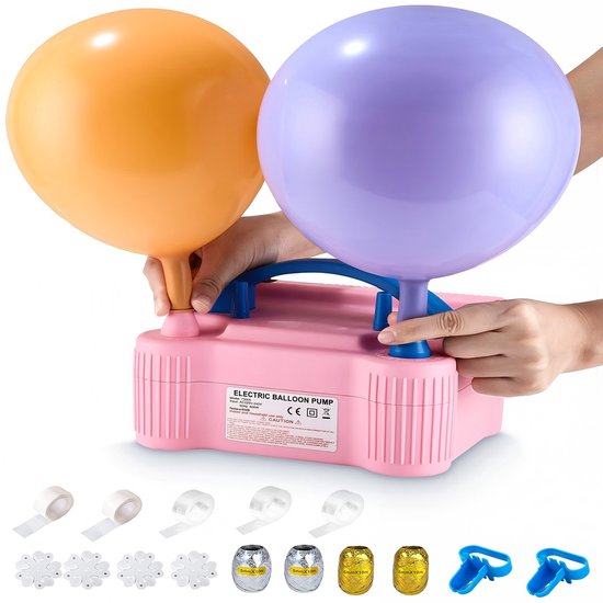 Elektrische Ballonpomp voor Snel en Efficiënt Opblazen van Ballonnen | bol