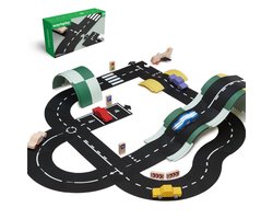 Waytoplay Highway, de flexibele autobaan (24 delen) - binnen en buiten spelen - onverwoestbaar - combineer met je andere speelgoed