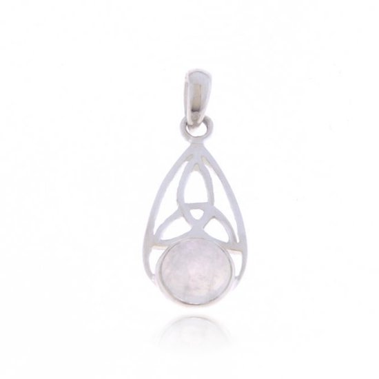 Pendentif en argent avec pierre précieuse Rainbow Moonstone
