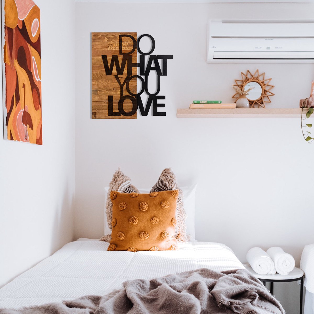 Enzo Decoratief Houten Wandaccessoire | Houten Lijst | 54 X 58 Cm - Emob - Wooden_wall_decor - Zwart - Hout; Metaal