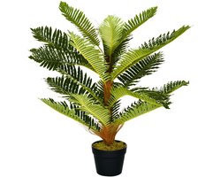 HOMCOM-Kunstpalm-PEVA-16x16x85cm-Groen