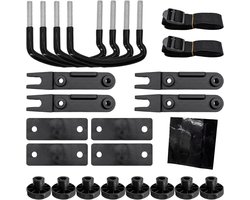 U-boutklemmen - Dakdragers Universeel - 23 stuks - Dakdrager Beugel - Auto-accessoires - Autokoffer montageaccessoireset - U-beugel montageaccessoires - Dakdrageraccessoires - Dakdrager - Montagebeugels - Past op de meeste auto's
