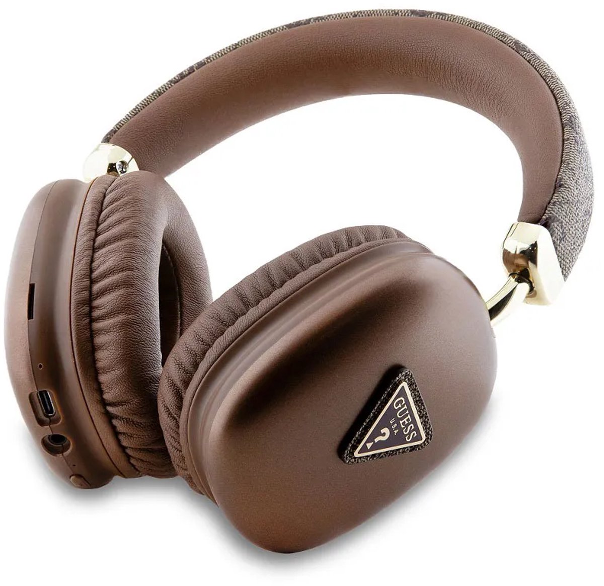 Guess 4G Triangle Bluetooth Over-Ear Koptelefoon - Bruin - afbeelding 2