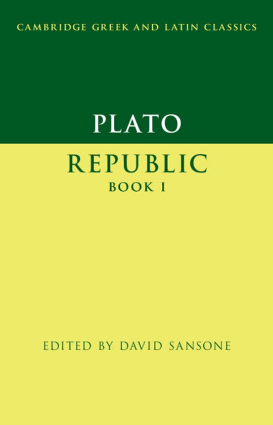 Cambridge Greek and Latin Classics- Plato: Republic Book I - cover