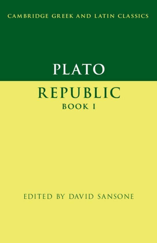 Cambridge Greek and Latin Classics- Plato: Republic Book I - cover