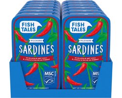 Fish Tales - Sardines - 12 pack - Olijfolie met chili - MSC