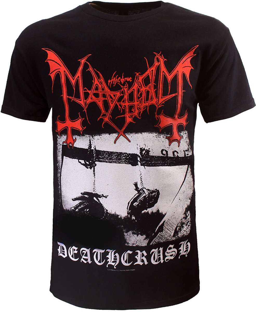 Mayhem Deathcrush Album T-Shirt - Officiële Merchandise - M