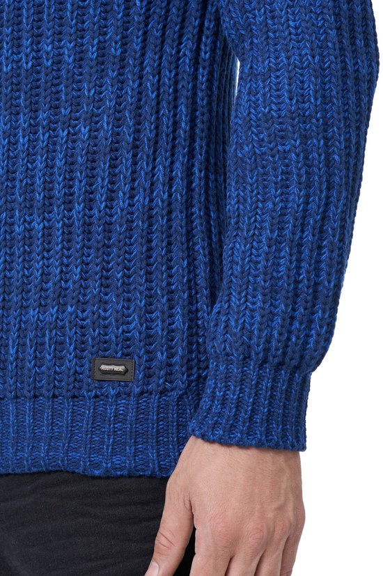 Rusty Neal Blue Used Jeans Broek Klassieke Amerikaanse Slim Fit Heren Jeans Broek Katoen Stretch L30 L32 L34, Blauw used, 34W / 30L