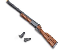 Mould King 14016 Dubbelloops Shotgun icons bouwset | WW2 army leger pistool modelbouw | Classic creator motor guns bouwpakket | Geschikt voor Lego | Technische speelgoed expert bouwpakketten voor volwassenen & kinderen | Bouwdoos met 1015 bouwstenen