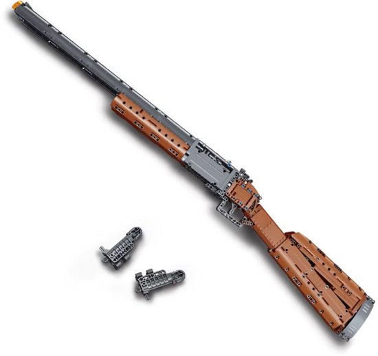 Mould King 14016 Dubbelloops Shotgun icons bouwset | WW2 army leger pistool modelbouw | Classic creator motor guns bouwpakket | Geschikt voor Lego | Technische speelgoed expert bouwpakketten voor volwassenen & kinderen | Bouwdoos met 1015 bouwstenen