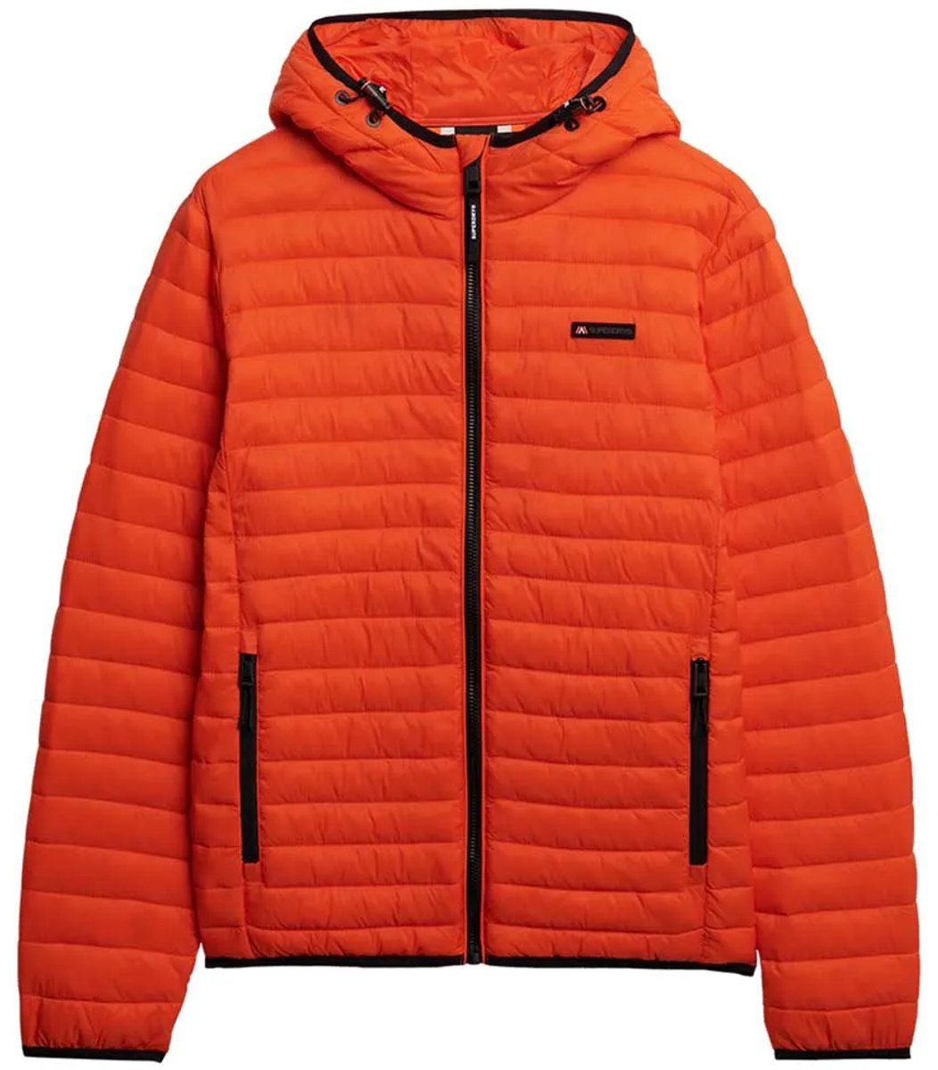 Superdry Lite Fuji jas met capuchon Heren Gewatteerde jassen Oranje