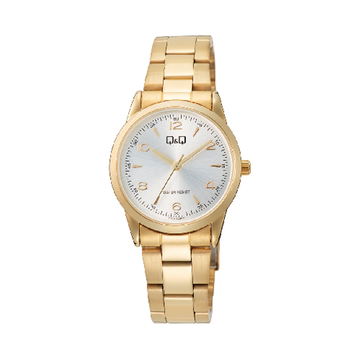 QQ-dameshorloge-goudkleurig-3 atm waterdicht-diameter 30 mm-model c11a-028py