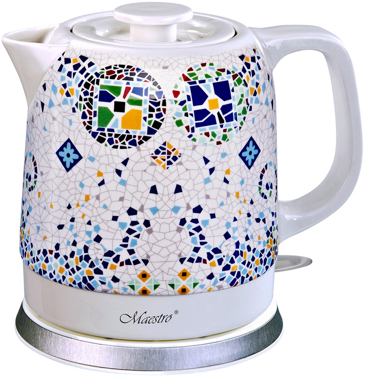 Feel-Maestro MR068 blue waterkoker 1,5 l Blauw, Wit 1500 W