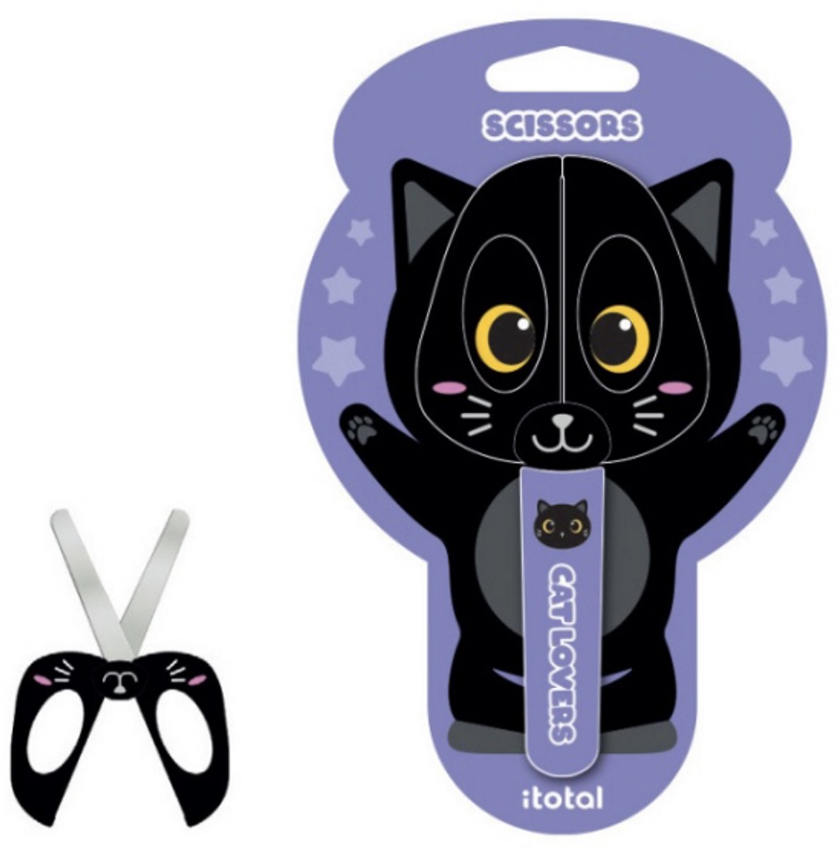 iTotal Scissors BLACK CAT Schaar KAT 140x65mm 41gr