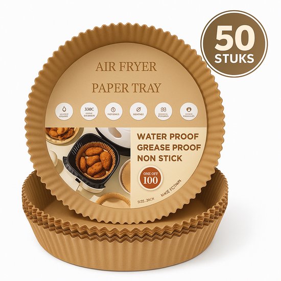 Papier De Cuisson Pour Friteuse Air 24 Cm Xxl Airfryer Papier Parchemin