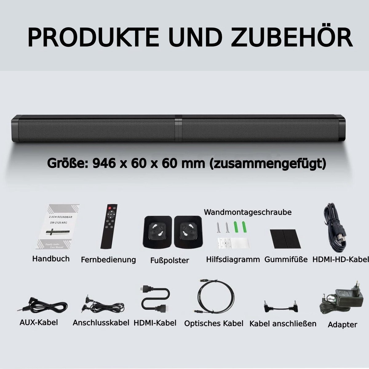 IBETTERTEC 2-in-1 Soundbar met Bluetooth Verbinding - afbeelding 3