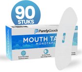PurelyGoods® Bandelettes Buccales – 90 Pièces – Anti-Ronflement – Mouth Tape – Myotape – Bande pour la Bouche – Sommeil – Hypoallergénique – Bande Adhésive Forte