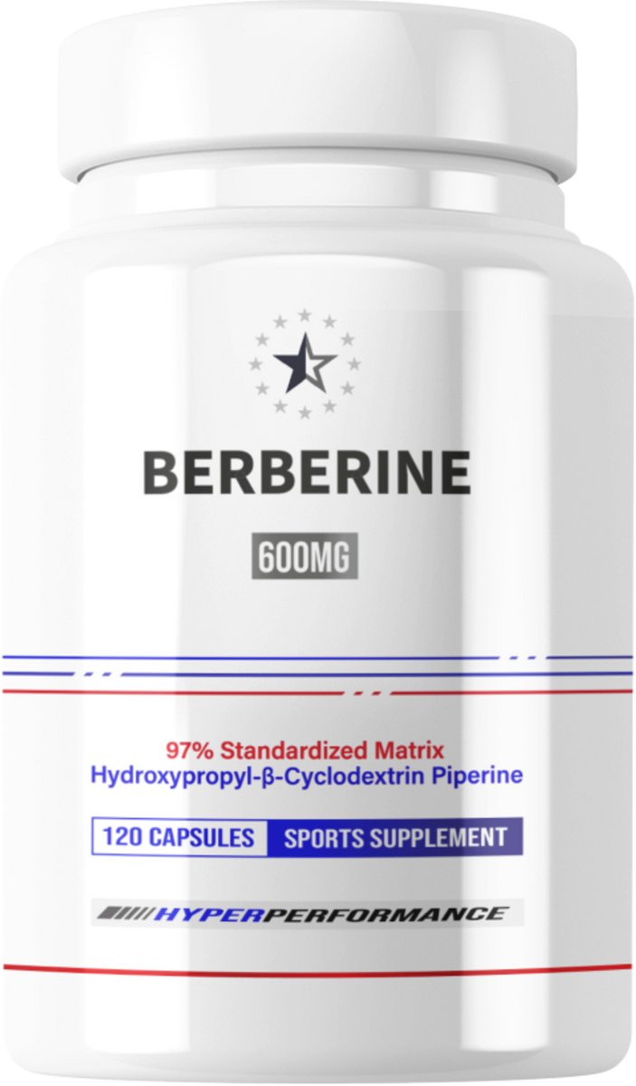 Berberine (HCL) 97% met HydroPerine™ - 120 V-Capsules (600mg) - Apex®